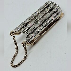 * Vintage Lady Remington Winter Sled Pin Brooch